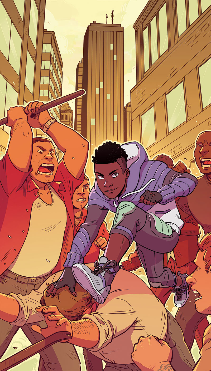 The newly released cover for Quincredible #1.